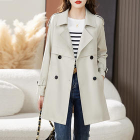 丁摩 秋装新款韩版时尚中长款风衣外套5ZF-2389