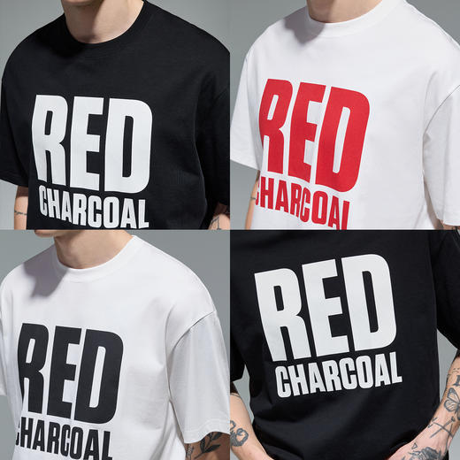 REDCHARCOAL 红炭凉感抑菌基础款短袖T恤男夏季宽松防晒速干半袖 商品图4