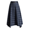 QYM 766-Y不规则半身裙时尚高腰裙气质格纹中长裙 商品缩略图4