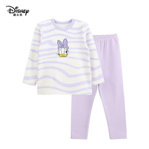 新款迪士尼儿童内衣套装中大童秋衣秋裤女童睡衣两件套长袖童装 商品图4