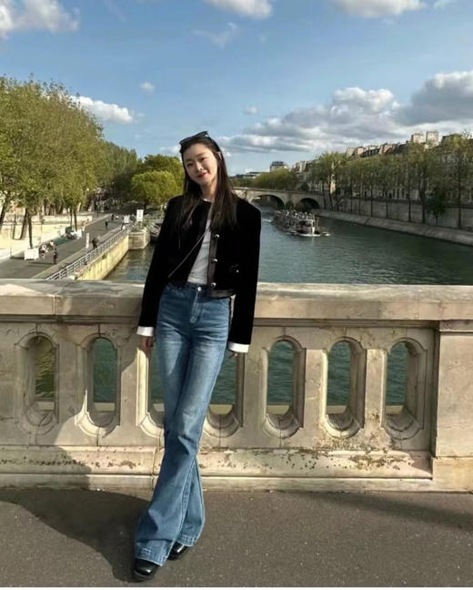 高端宋轶同款赛琳汉麻喇叭裤牛仔裤091508 商品图3