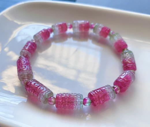 单圈西瓜回纹碧玺手串 商品图3