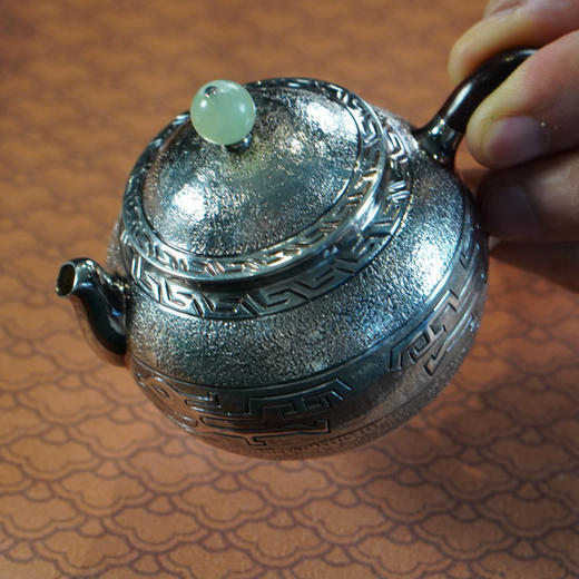 饕餮凤嘴容天壶 银壶 约95g左右 商品图6