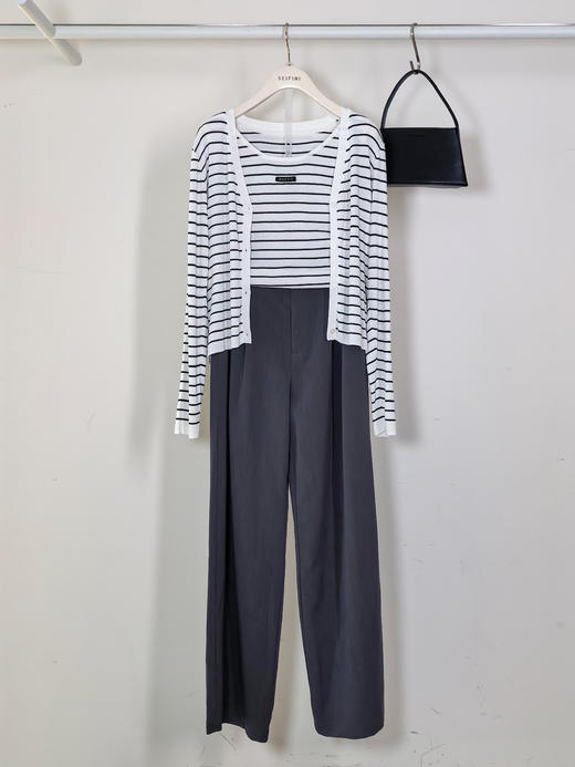 【特惠不退货】诗凡黎白色圆领针织两件套3F8131561 商品图5