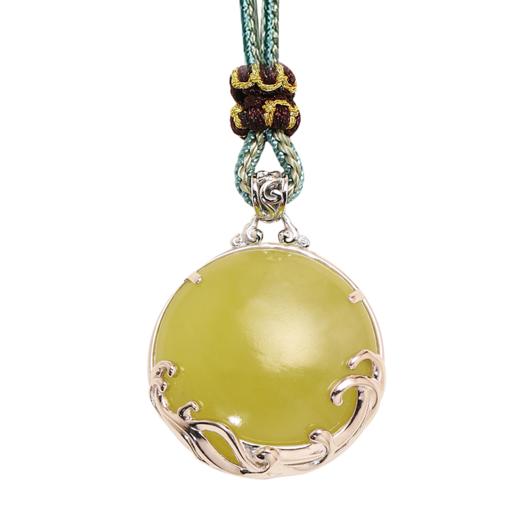 董易奇2026丙午马年十二生肖属蛇吊坠岫玉吊坠男女项链吉祥物 商品图4