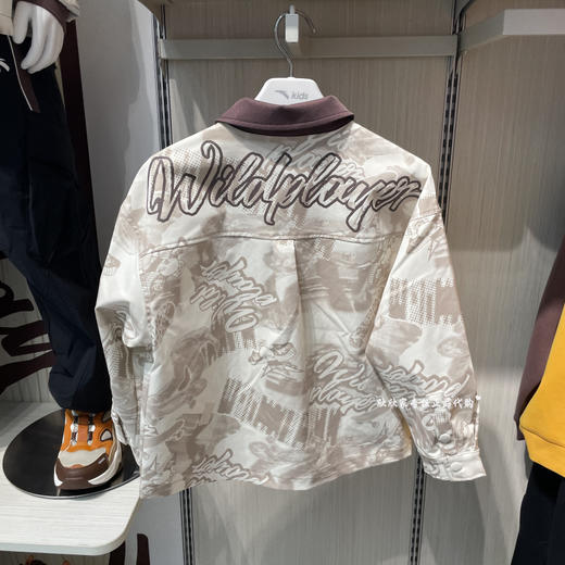 安踏童装儿童夹克外套2025秋季新款男大童梭织运动上衣 352538608 商品图2