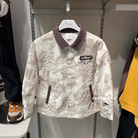 安踏童装儿童夹克外套2025秋季新款男大童梭织运动上衣 352538608