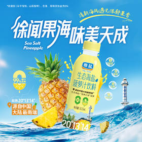 生态海盐菠萝汁饮料300ml*15瓶/箱