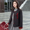 QYM 5958-Y双面毛呢外套时尚单排扣休闲上衣 商品缩略图3
