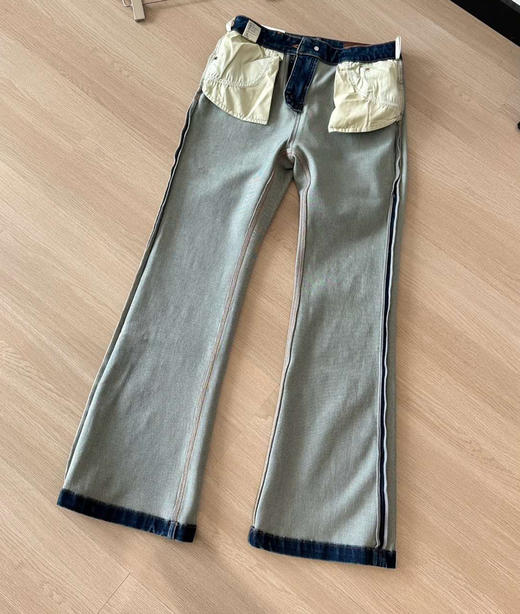 高端宋轶同款赛琳汉麻喇叭裤牛仔裤091508 商品图8