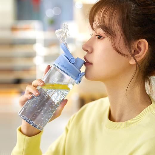 乐扣乐扣人鱼线运动水杯女塑料Tritan随手便携夏天学生男 ABF796/ABF797 商品图8