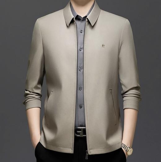 皮尔卡丹专柜同款商务夹克外套男士春秋翻领刺绣外套高档时尚 商品图2