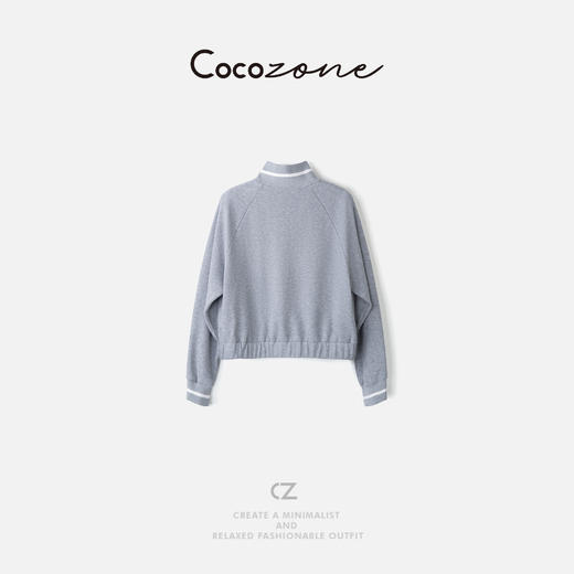 刘一一 “元气卫衣”经典简约立领撞色外套 CD2A1966 商品图1