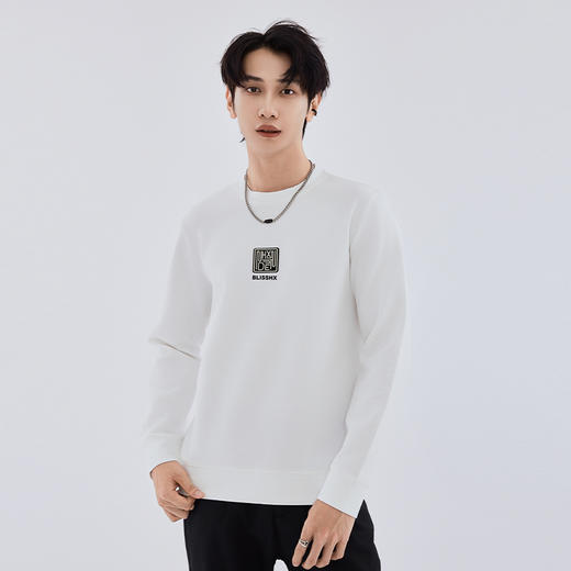 【新品上新】HX 秋季圆领卫衣简约大方S106533047101/02 商品图4