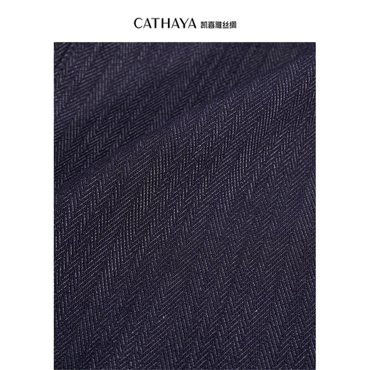 凯喜雅 人字纹牛仔直筒裤 商品图5