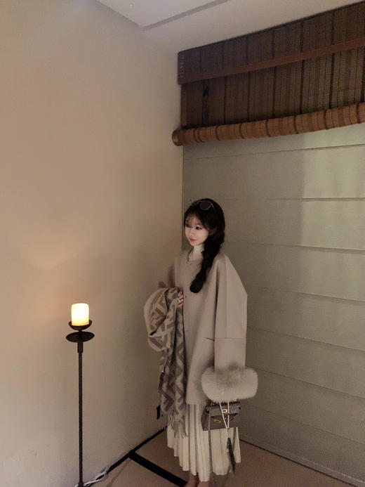 金蘑菇菇  又见伦敦甜心 / 复古英式狐狸袖口大衣 商品图9