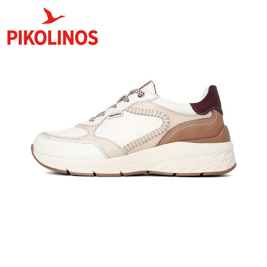 【云粉节】BF楼Pikolinos派高雁秋季牛皮深口圆头系带平跟拼色休闲鞋PL254701.吊牌2580 商品图3