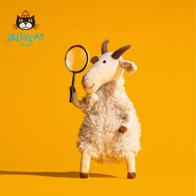 英国Jellycat金妮山羊毛绒安抚玩偶玩具娃娃公仔送礼cj