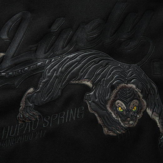 REDCHARCOAL 红炭黑色棒球服夹克外套男秋季新款刺绣潮牌宽松棉服 商品图2