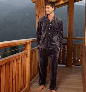 【双面法兰绒】SCHIESSER德国舒雅男士秋冬必备法兰绒套装280克 39/25715H