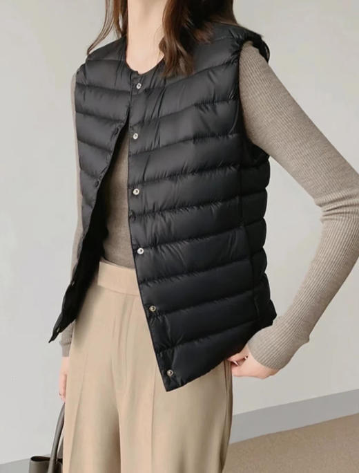 【U家同款羽绒服马甲/长袖】秋冬巨实用的款，外穿/做内胆均可！百搭圆领设计，工厂回馈的好货✊日资大厂出！ 商品图13