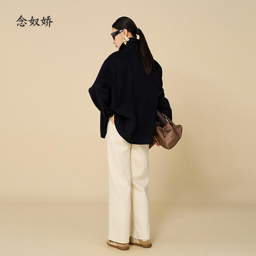 【商场同款】CNC5987  “零压大衣 ” 轻盈双面呢，保暖不压身 松弛有度的廓形 好穿好搭配 商品图5