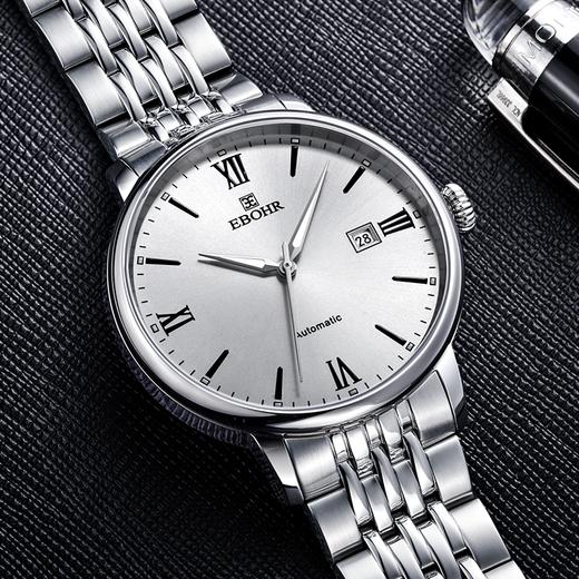依波表EBOHR情侣款手表男女表自动机械表日历简约官方正品3614 商品图3