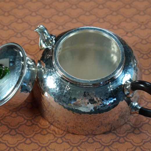 翠纽石瓢壶 银壶 约140g左右 商品图2