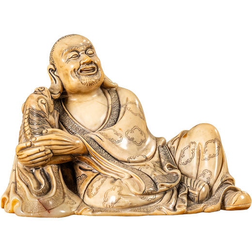 清	寿山石雕戏狮罗汉像 商品图5