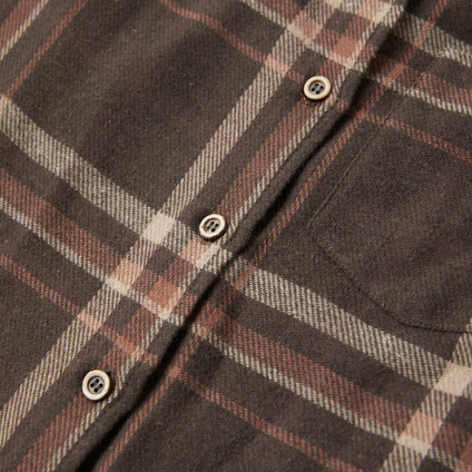 ROMI STUDIO“随性复古”全棉色织格纹工字褶翻领衬衫 RWCAS65456 商品图4