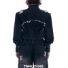 启世录TIWILLTANG “摇滚余晖”破洞牛仔外套女春秋显瘦水洗夹克 商品缩略图2