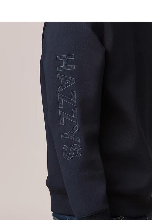 H@ZZYS 25新款右臂字母刺绣圆领卫衣 Z-15620 商品图1