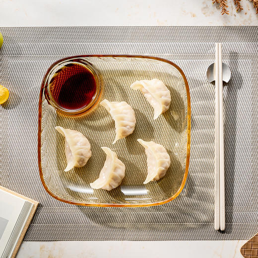 【自营】 康宁 晶炫饺子盘大容量带独立醋碟设计 1个 商品图2