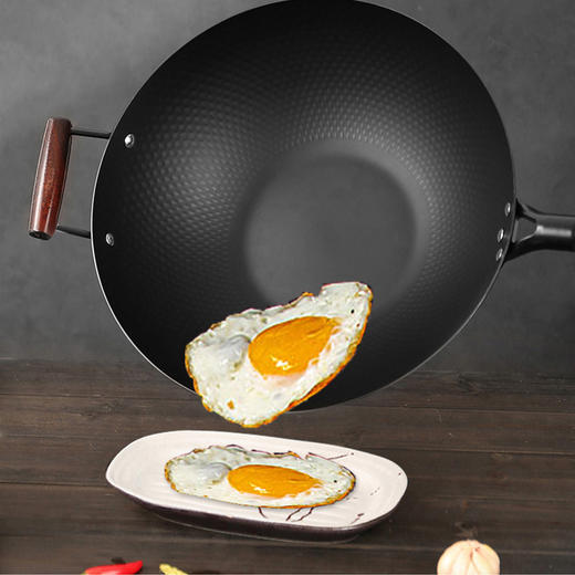 乐仕菲斯黑钻炒锅（34cm无盖把带侧耳配置） RS-ZY3411 商品图3