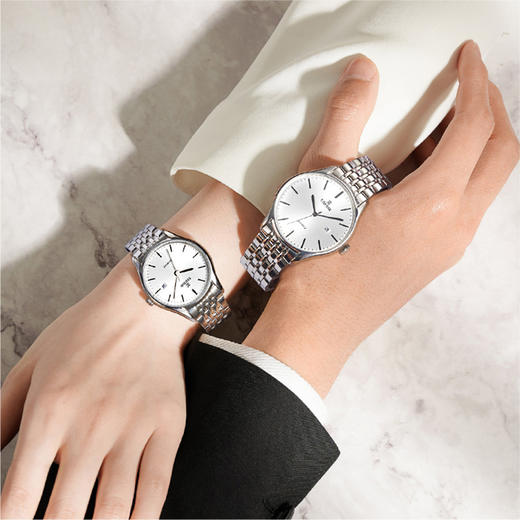 依波表手表男经典百搭石英表时尚休闲情侣手表钢带女表腕表5172 商品图1