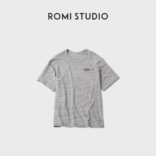 ROMI STUDIO“复古格调”羊毛天丝混纺柔软垂坠短袖T恤 RWCAS66291 商品图0
