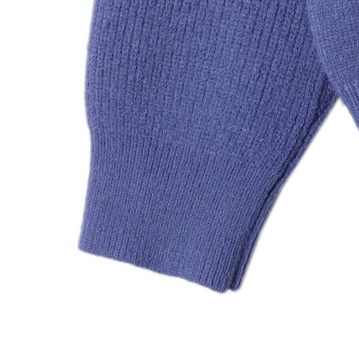 72623SDSA男士秋冬新款痞帅男装潮牌撞色钩花朵设计拉链开衫针织衫百搭 商品图4