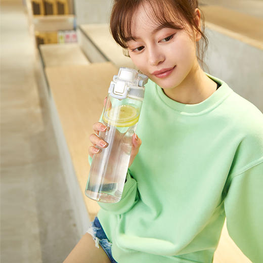 乐扣乐扣人鱼线运动水杯女塑料Tritan随手便携夏天学生男 ABF796/ABF797 商品图6
