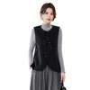 KQ品牌新中式羊毛大衣双面毛呢外套小个子马甲女时尚洋气妈妈装马夹 商品缩略图4