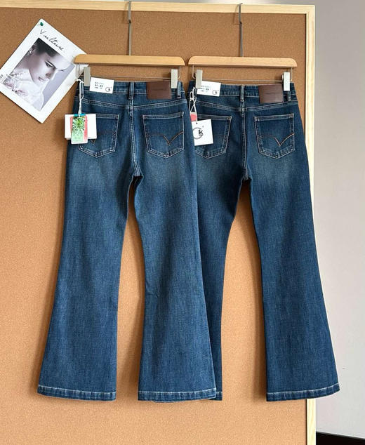 高端宋轶同款赛琳汉麻喇叭裤牛仔裤091508 商品图7