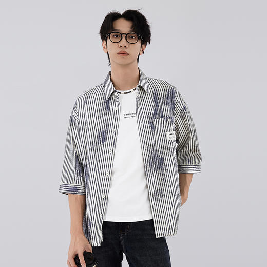 【新品上新】HX 秋季翻领中袖衬衫S103533146101 商品图3