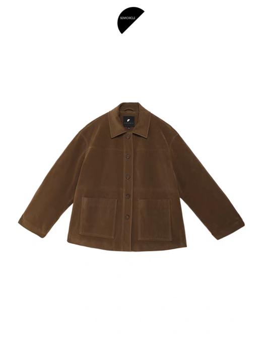 半圆/Q5561937/仿麂皮工装衬衫夹克 商品图4