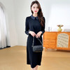 QYM SDB20-Y假两件连衣裙简约时尚中长款拼接裙 商品缩略图2