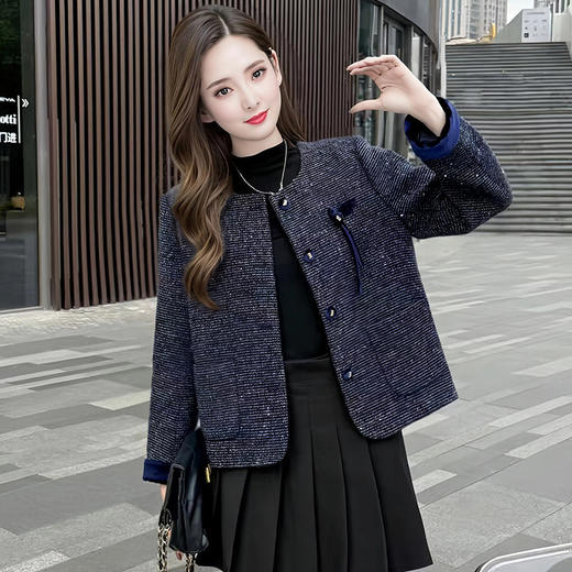 QYM 5953-Y时尚气质小香风外套 商品图1