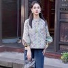 雀说新中式国风长袖衬衫新款洋气宽松显瘦印花衬衣气质上衣ALYDD-126 商品缩略图2