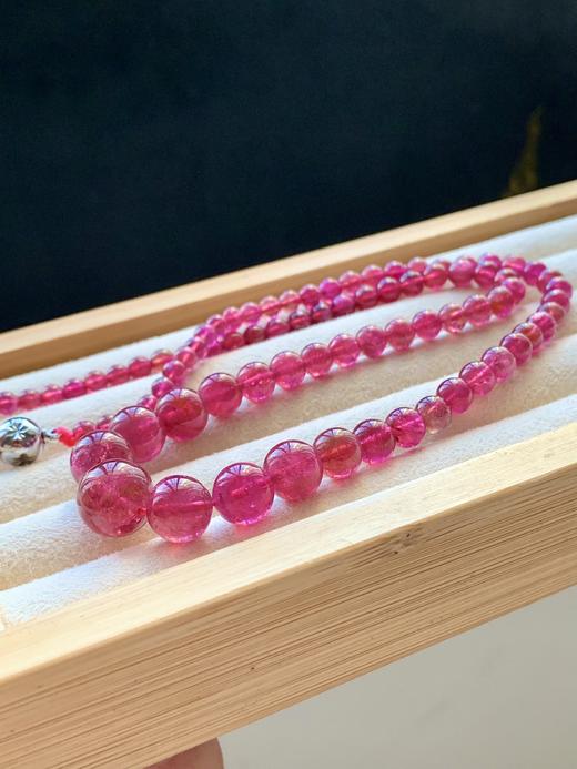 4.7-12mm红碧玺项链 商品图2