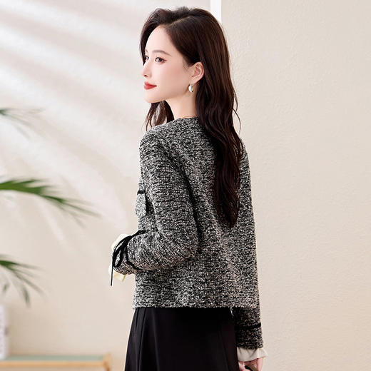 雀说小香风短款外套新款法式名媛气质高级感洋气上衣小个子AL6180 商品图3