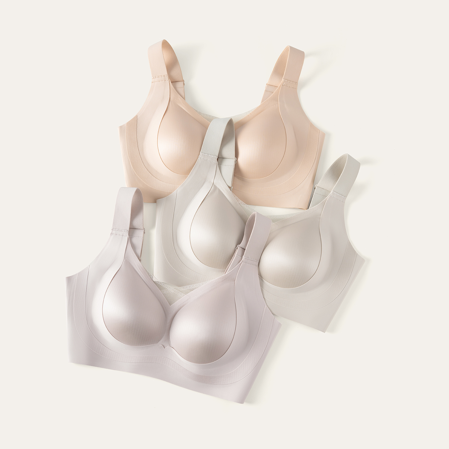 连绵·缎光大胸女士文胸9629（B-D）