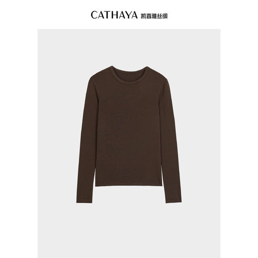凯喜雅 珍珠羊绒圆领打底衫 商品图2