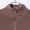 337SDSA男士秋冬新款痞帅男装潮牌纯色半拉链立领针织衫时尚休闲毛衣 商品缩略图2
